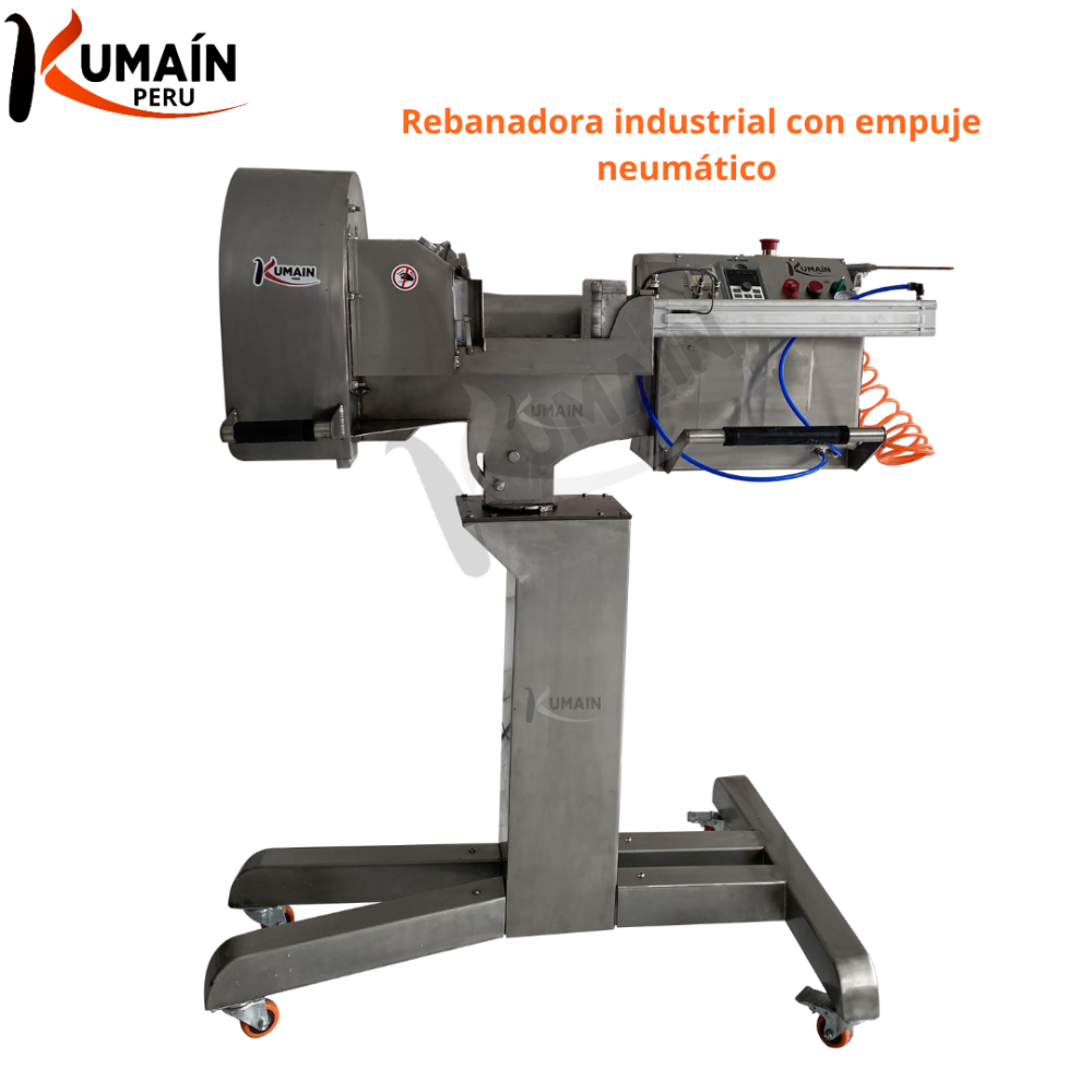 Rebanadora Industrial con empuje neumático