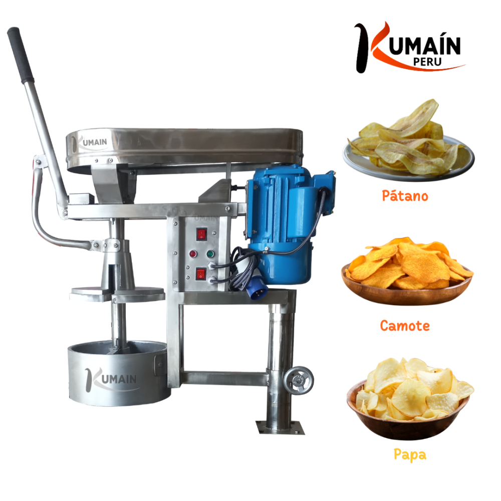 Rebanadora semi industrial con empuje manual